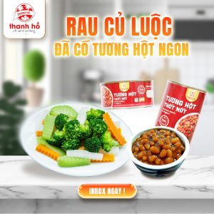 rau cu luoc da co tuong hot ngon