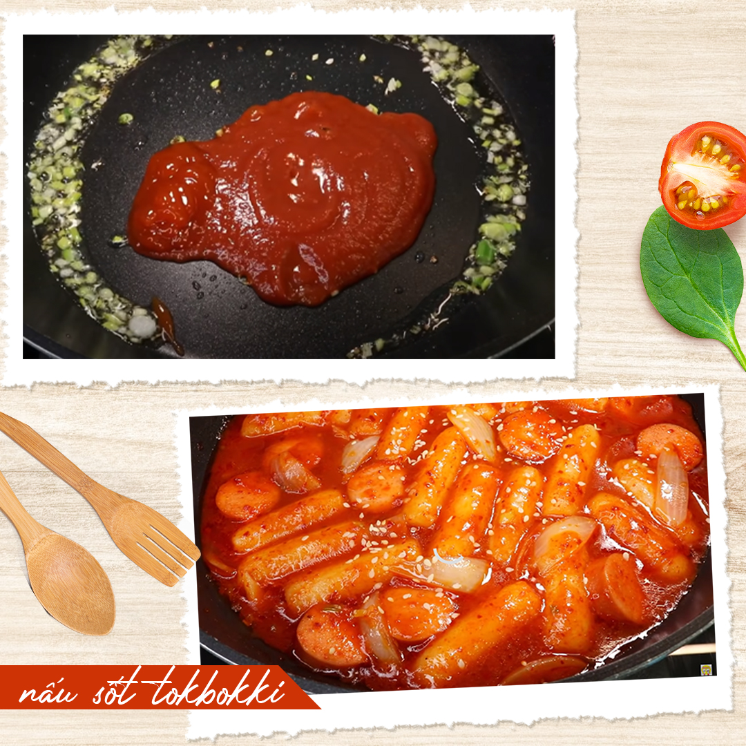 pha nước sốt tokbokki