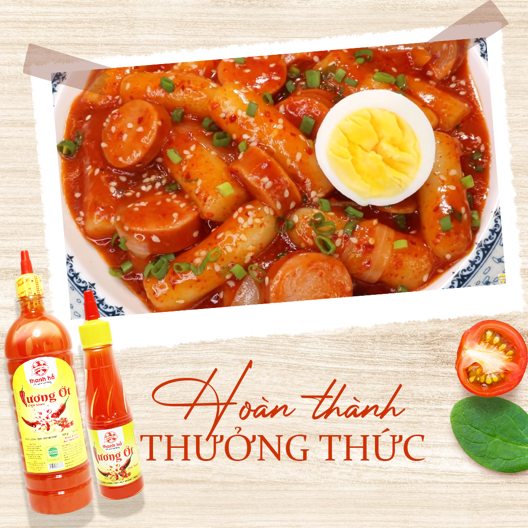 công thức sốt tokbokki bằng tương ớt