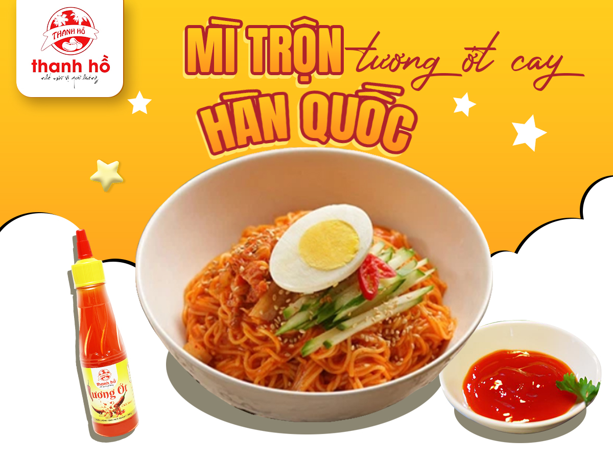 Cách Làm Mì Trộn Tương Ớt Hàn Quốc Ngon Như Ngoài Hàng mì trộn tương ớt cay Hàn Quốc
