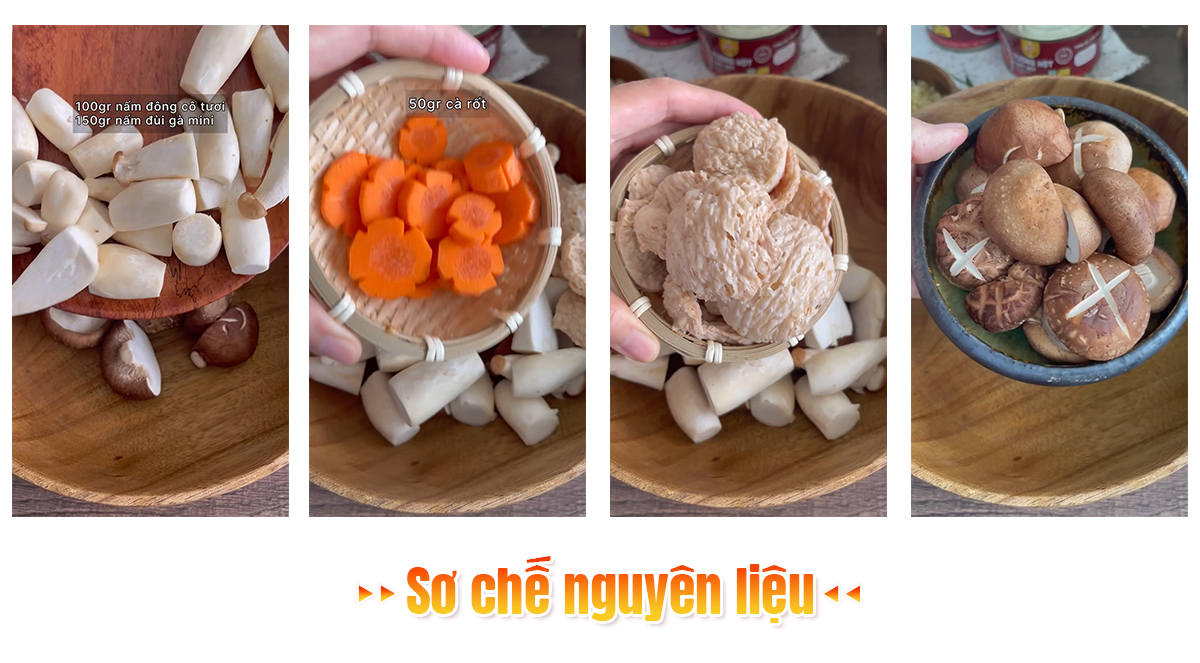 sơ chế nguyen liệu