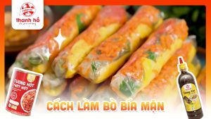 cách làm bò bía mặn