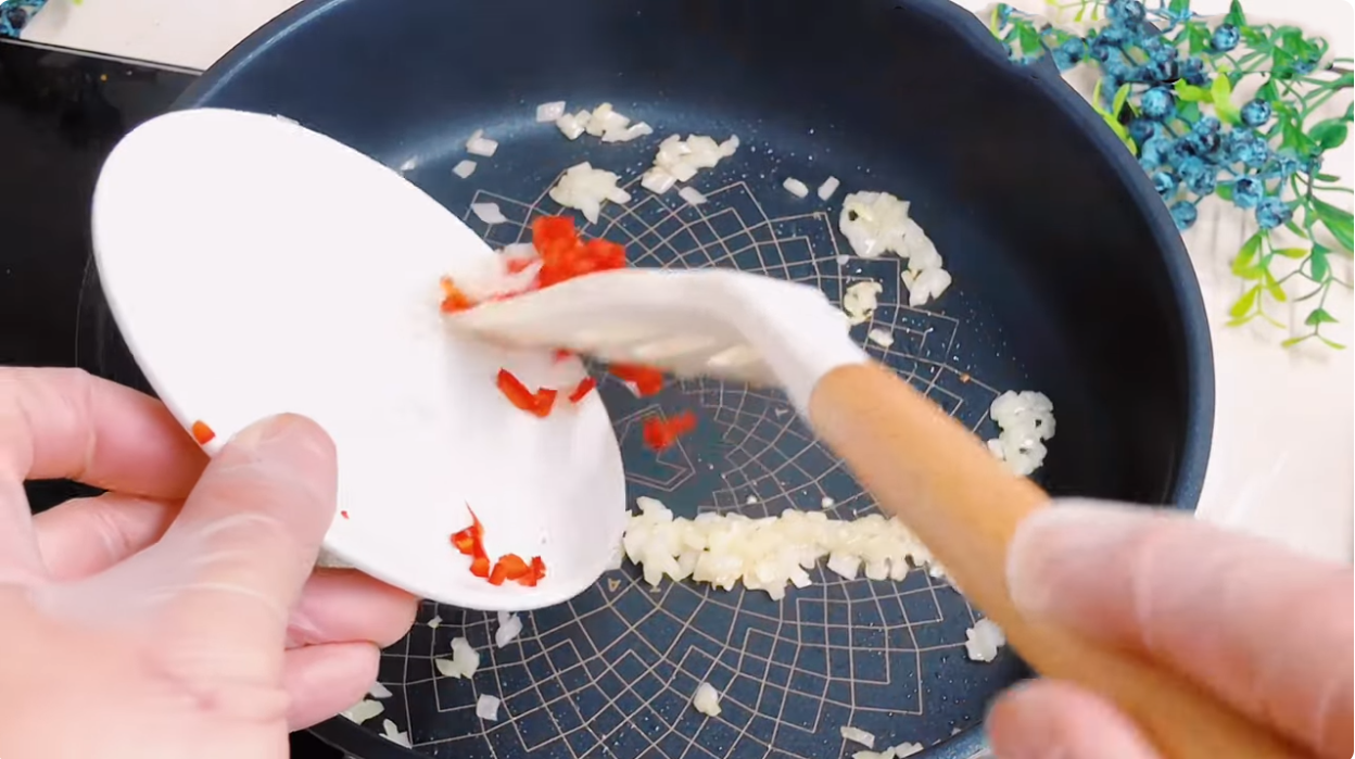 mực nướng sa tế chay