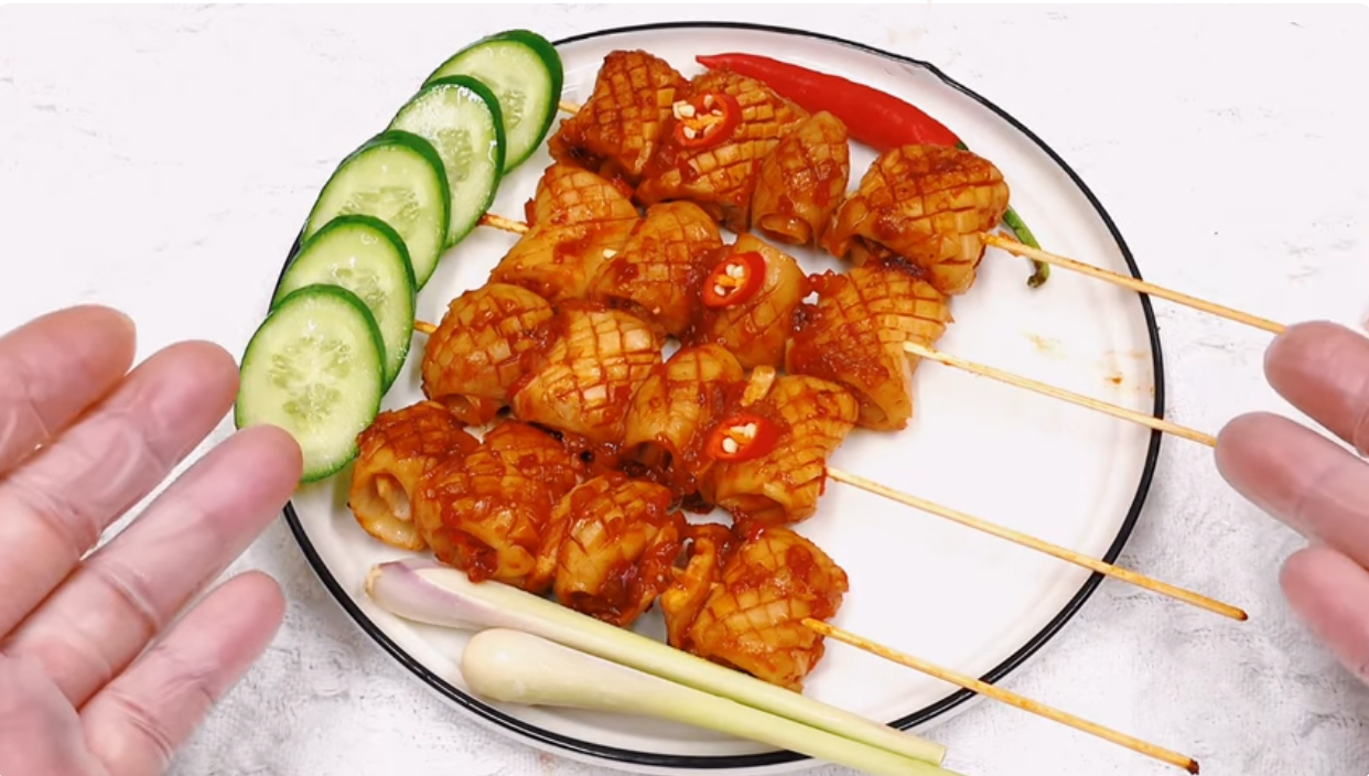 mực nướng chao sa tế