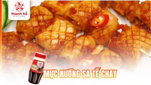 mực nướng sa tế chay