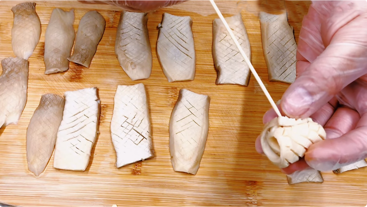 mực nướng sa tế chay 